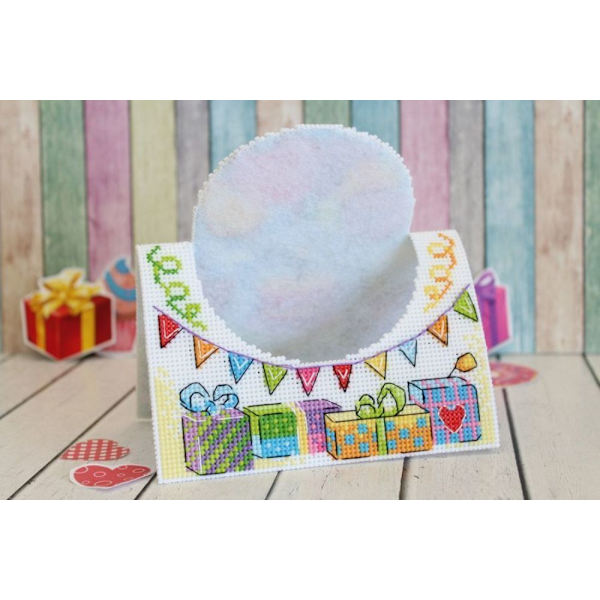 Broderikit plastic canvas MP Studia "Grattiskort" 19x14 cm