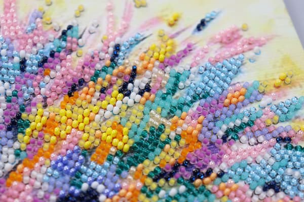 Perlebroderi Abris Art "Pindsvin" 20x20 cm