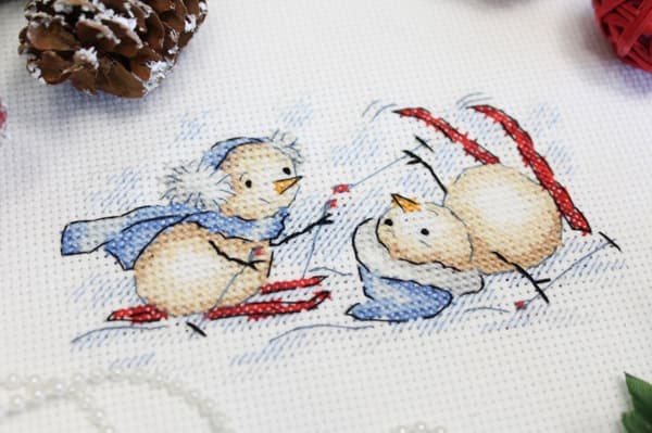 Broderikit MP Studia "Vinterkonkurrencer" 13x8 cm