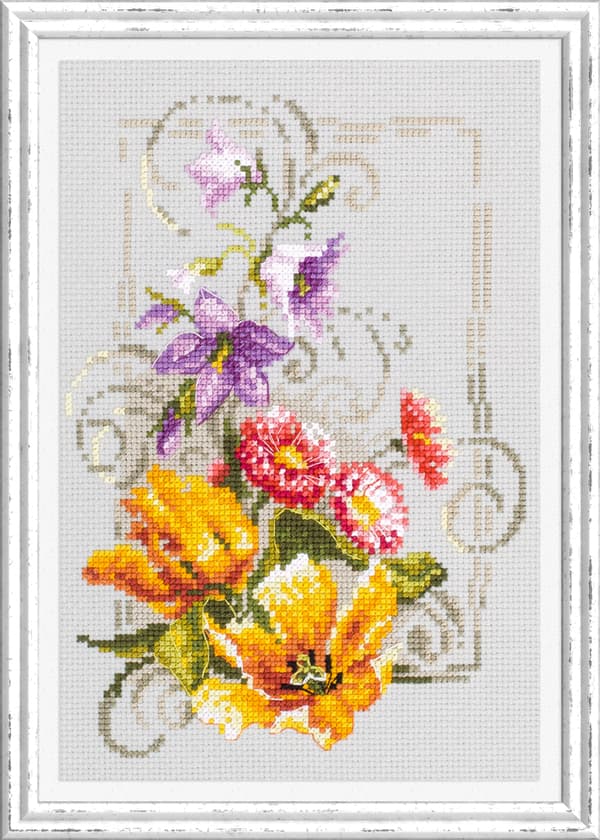 Broderikit Magic Needle "Glad juni" 15x21 cm
