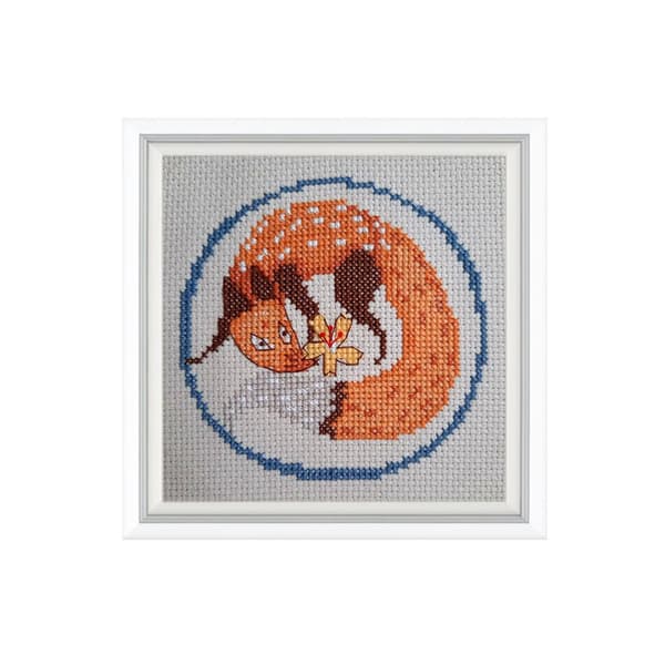 Broderikit RTO "Räv" 10x10 cm