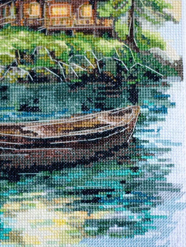 Broderikit Abris Art "Stilhed i skoven" 20x35cm