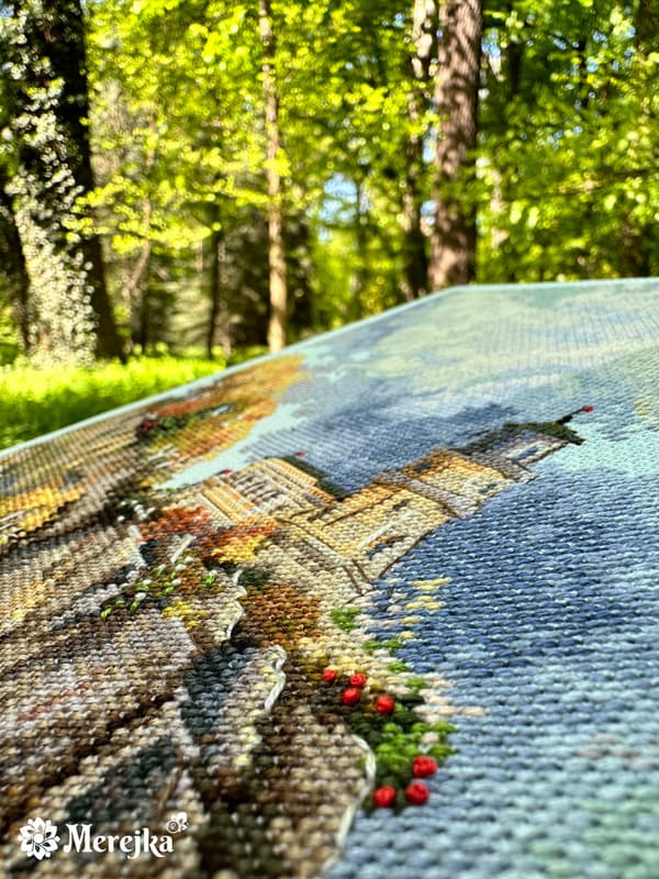 Broderisett Merejka K-231 - «Split Rock-fyren» 39x30 cm