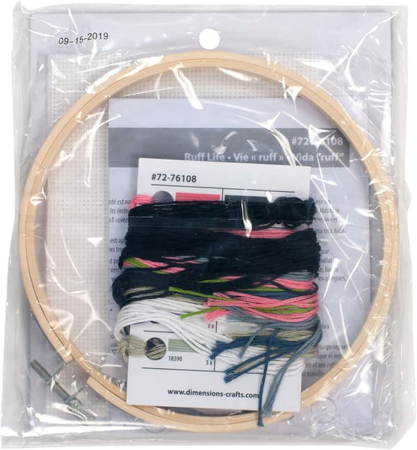 Broderikit Dimensions "Talt med bambubue" 15,2 cm