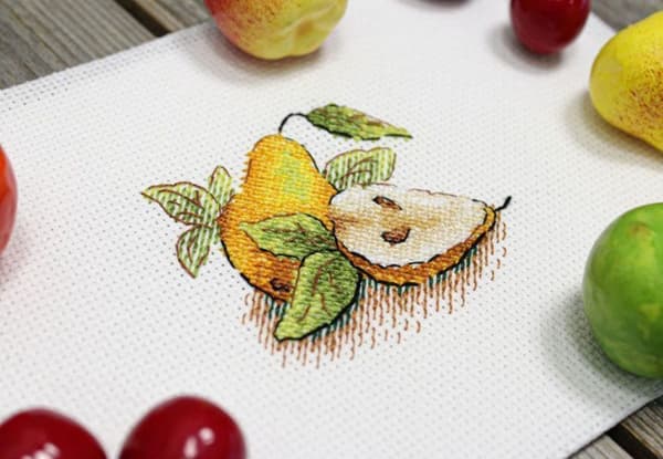 Broderikit MP Studia "Havepære" 8x6 cm
