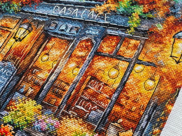 Broderikit AVA "Efterårskaffe" 29x29 cm