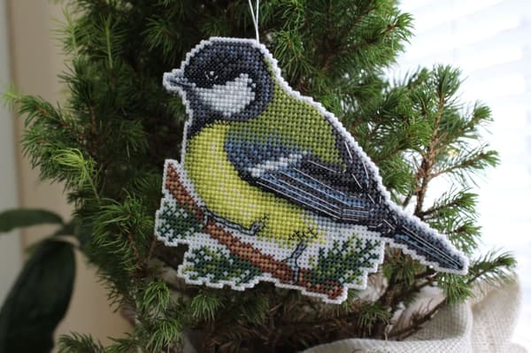 Broderikit Plastik Canvas MP Studia "Fugle" 13x10 cm