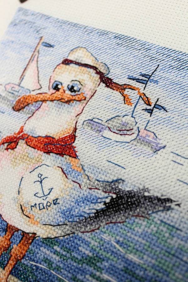 Broderikit MP Studia "Modig sømand" 16x20 cm