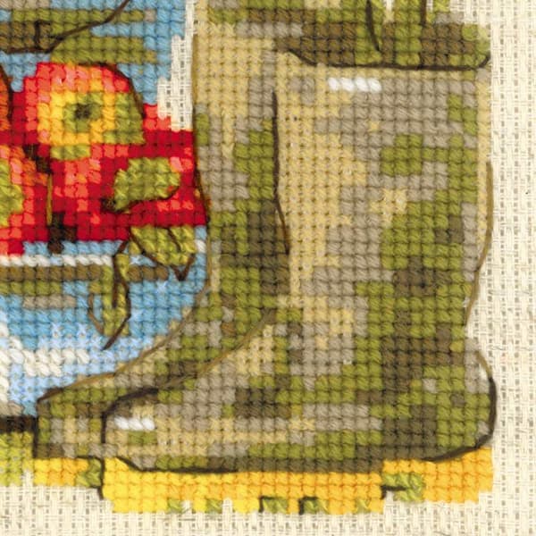 Broderikit Riolis "Stuehave. Efterår" 20x30 cm