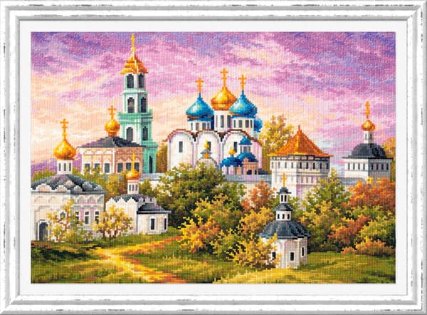 Broderisett Magic Needle "Den hellige treenighet - St. Sergius Lavra" 40x30 cm