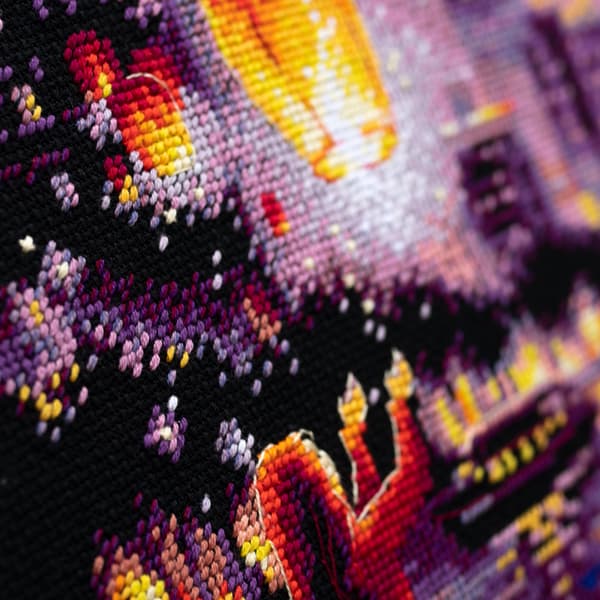 Broderisett Magic Needle "Himmellykter" 20x27 cm