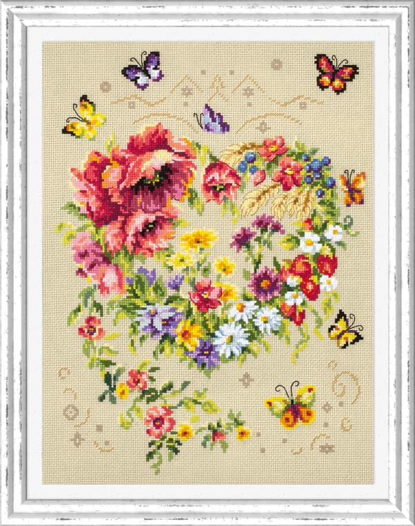 Broderisett Magic Needle "Ditt hjertes skjær" 26x34 cm