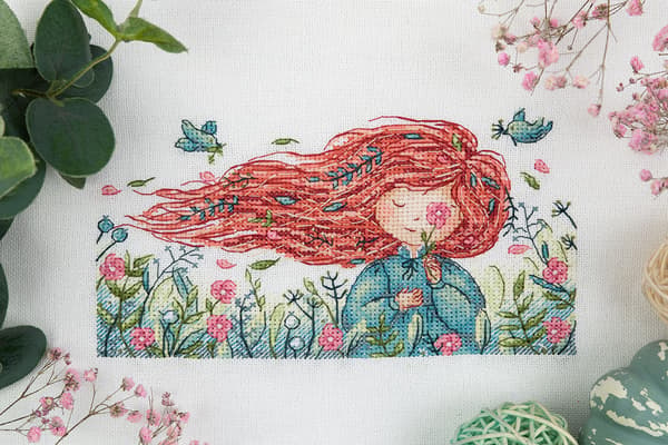 Broderikit Panna "Sydenvind" 12.5x19cm