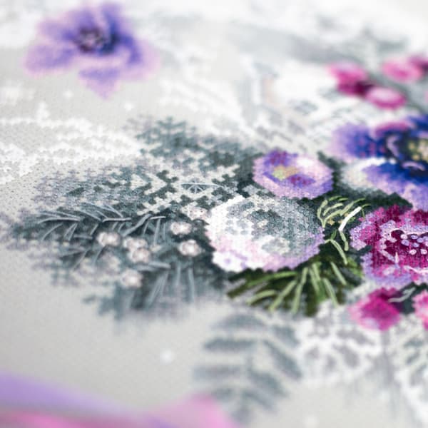 Broderikit Magic Needle "Frostig aften" 18x27 cm