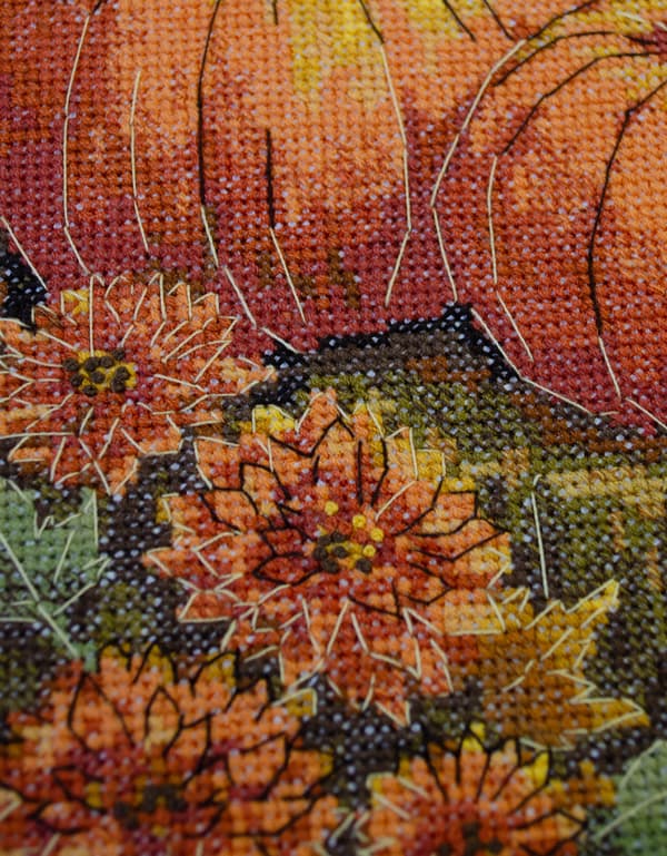 Broderikit Abris Art "Efterårshavens palet" 16x24cm