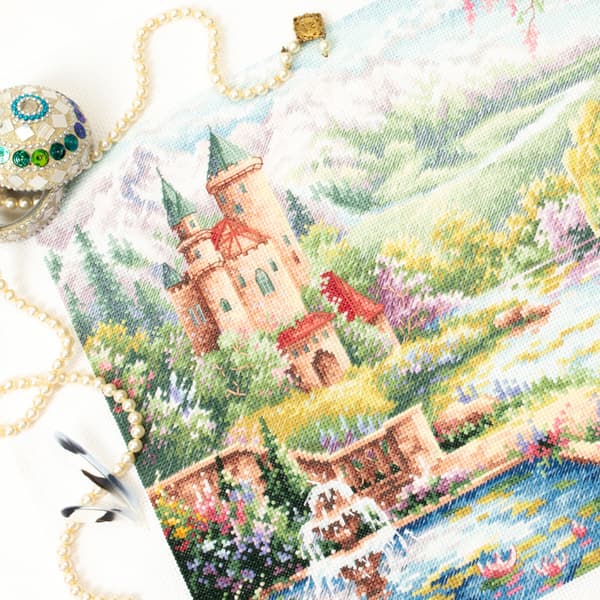 Broderisett Magic Needle "Kongelig hage" 40x30 cm