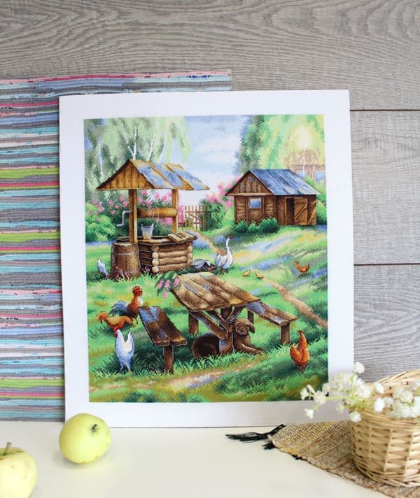 Broderikit MP Studia "Bondgård" 29x36 cm
