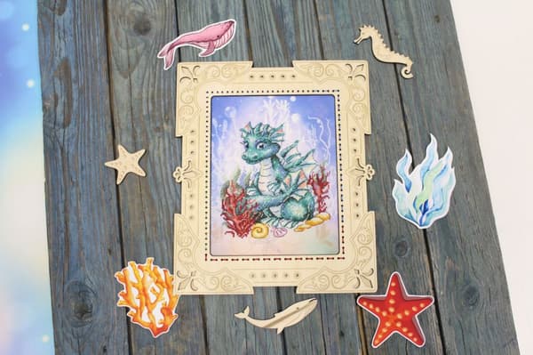 Broderikit MP Studia "Havets vogter" 13x14 cm