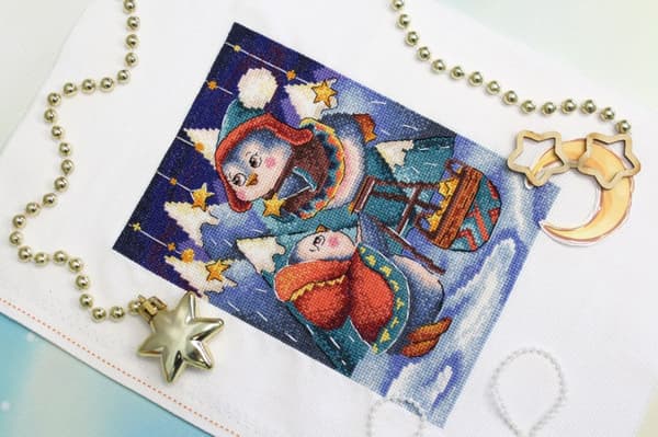 Broderikit MP Studia "Stjernehimmel" 14x20 cm