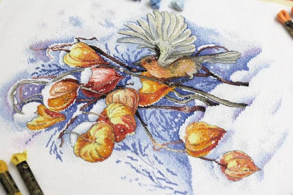 Broderikit MP Studia "Flyvende fugl" 21x30 cm