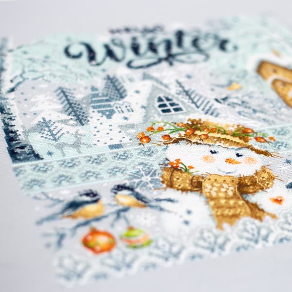 Broderikit Magic Needle "Hej, vinter!" 26x26 cm