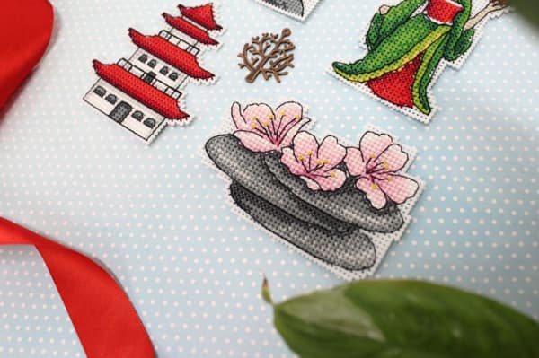 Broderikit Plastik Canvas MP Studia "Japan" 6x9 cm