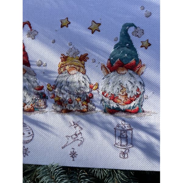 Broderikit Andriana "Julealfer" 36,5x21,5 cm