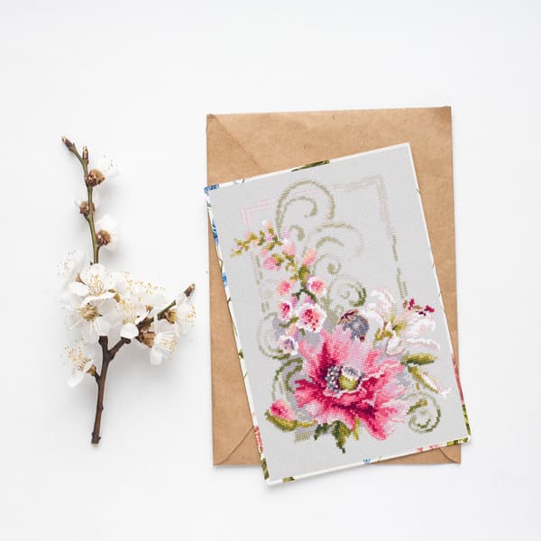 Broderisett Magic Needle "Glad mars" 15x21 cm