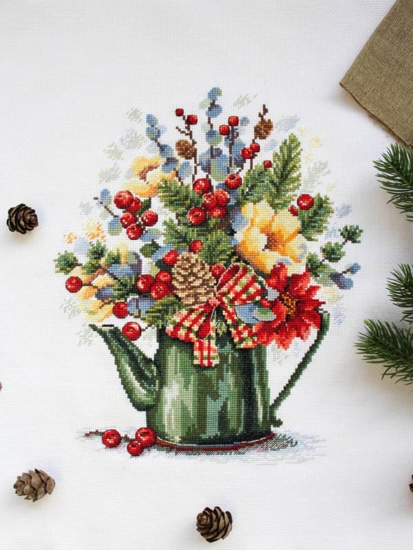 Broderisett MP Studia "Utsøkt bukett" 21x27 cm