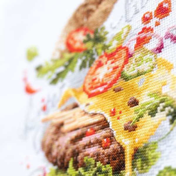 Broderikit Magic Needle "Burgerfrokost" 19x22 cm