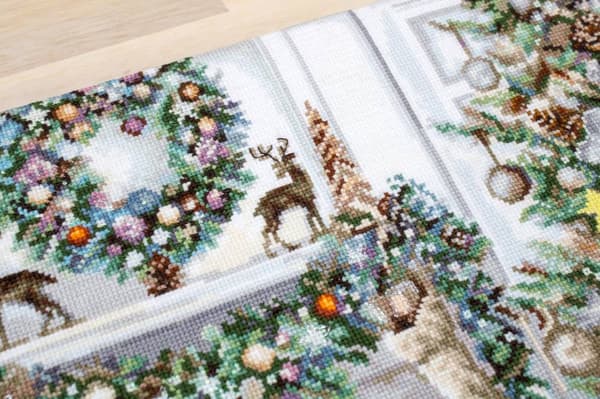 Broderikit Luca-S B2394 - "Julepynt" 42x34 cm