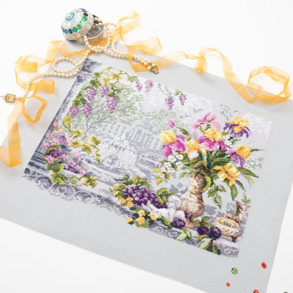 Broderisett Magic Needle "Romantikk i hvit natt" 32x25 cm