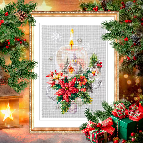 Broderikit Magic Needle "Jullykta" 16x23 cm