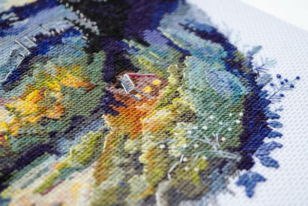Broderikit Abris Art "På verdens top" 23x23 cm