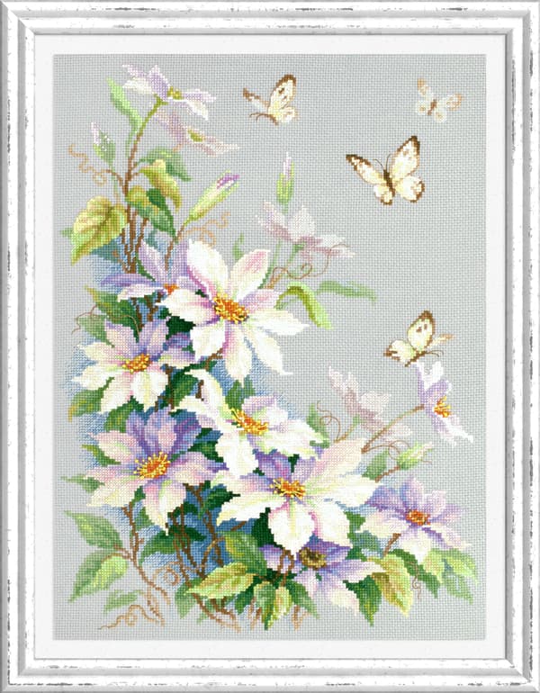 Broderikit Magic Needle "Klematis" 28x39 cm