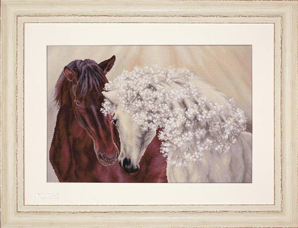 Broderikit Luca-S BU5010 - "Det perfekte par" 45x32 cm