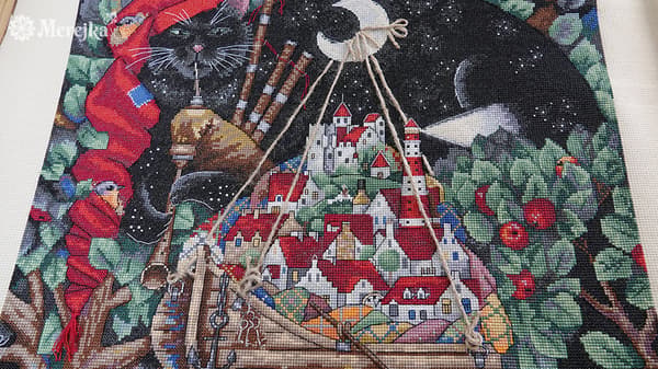Broderisett Merejka K-112 - "Den gamle melodien" 38x38 cm