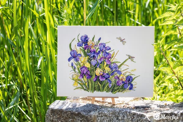 Broderikit Merejka K-122B - "Iriser" 32x27 cm