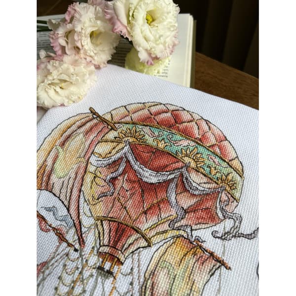 Broderikit Andriana "Valens velfærd. Luftskib" 21.5x27 cm