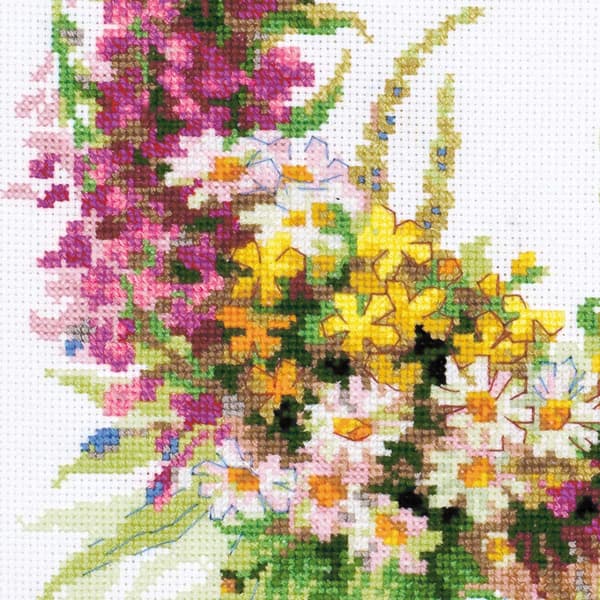 Broderikit Riolis "Krans med mælkeurt" 30x30 cm