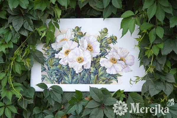 Broderikit Merejka K-115 - "Havefryd" 50x31 cm