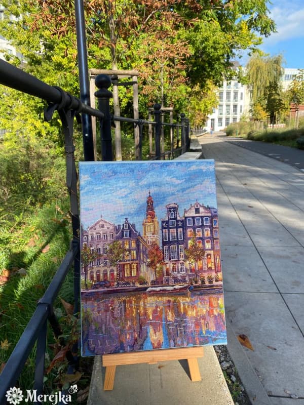 Broderikit Merejka K-232 - "Amsterdam" 39x30 cm