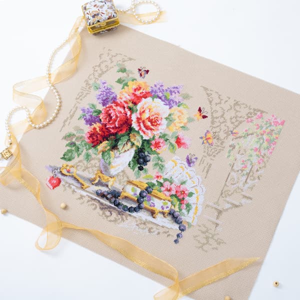 Ristipistopakkaus Magic Needle "Flirttailevaa aikaa" 35x25 cm