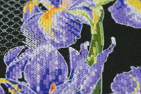 Broderisett Abris Art "Japansk iris" 16x43cm