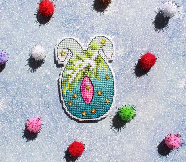 Broderisett Plastic Canvas MP Studia "Festsesong" 6x8 cm