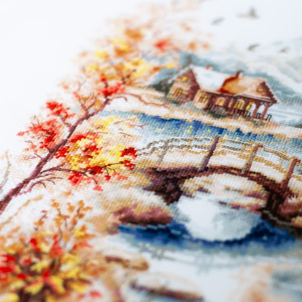 Broderikit Magic Needle "Höstakvarell" 26x30 cm