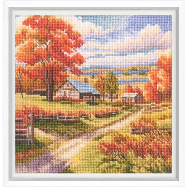 Broderikit RTO "Solens farve" 15,5x15,5 cm