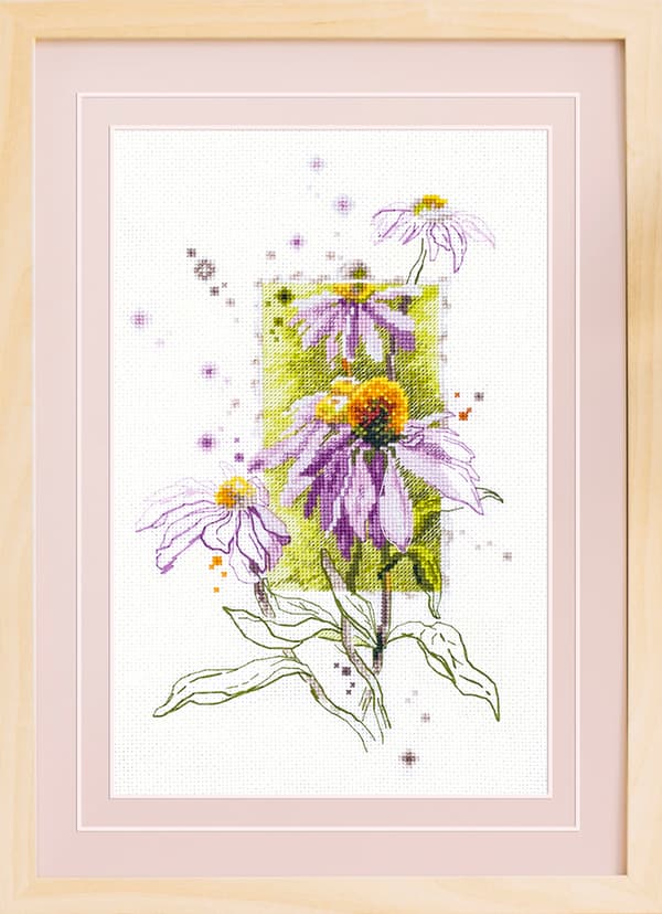 Broderisett Magic Needle "Rød solhatt" 14x23 cm