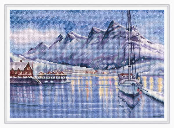 Broderikit RTO "Bodö hamn" 29.5x20.5