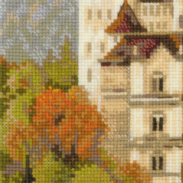 Broderisett Riolis «Neuschwanstein-slottet» 35x60 cm